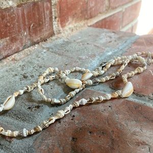 Long puka seashell necklace